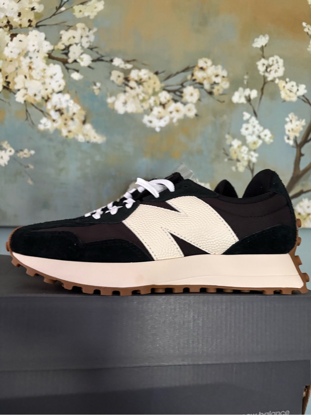 New Balance Black White & Gum Trail-Inspired Sneakers - Picture 2 of 2